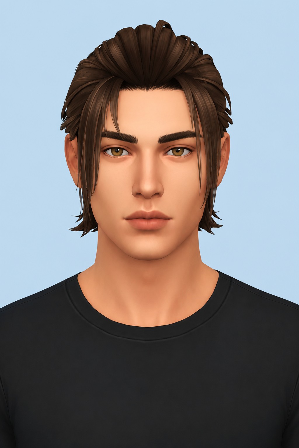 Hair Kairo custom content (CC) for Sims 4 by LamaLamaLove