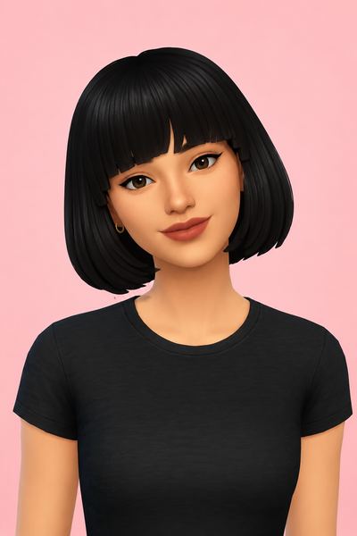 Hair Vi custom content (CC) for Sims 4 by LamaLamaLove
