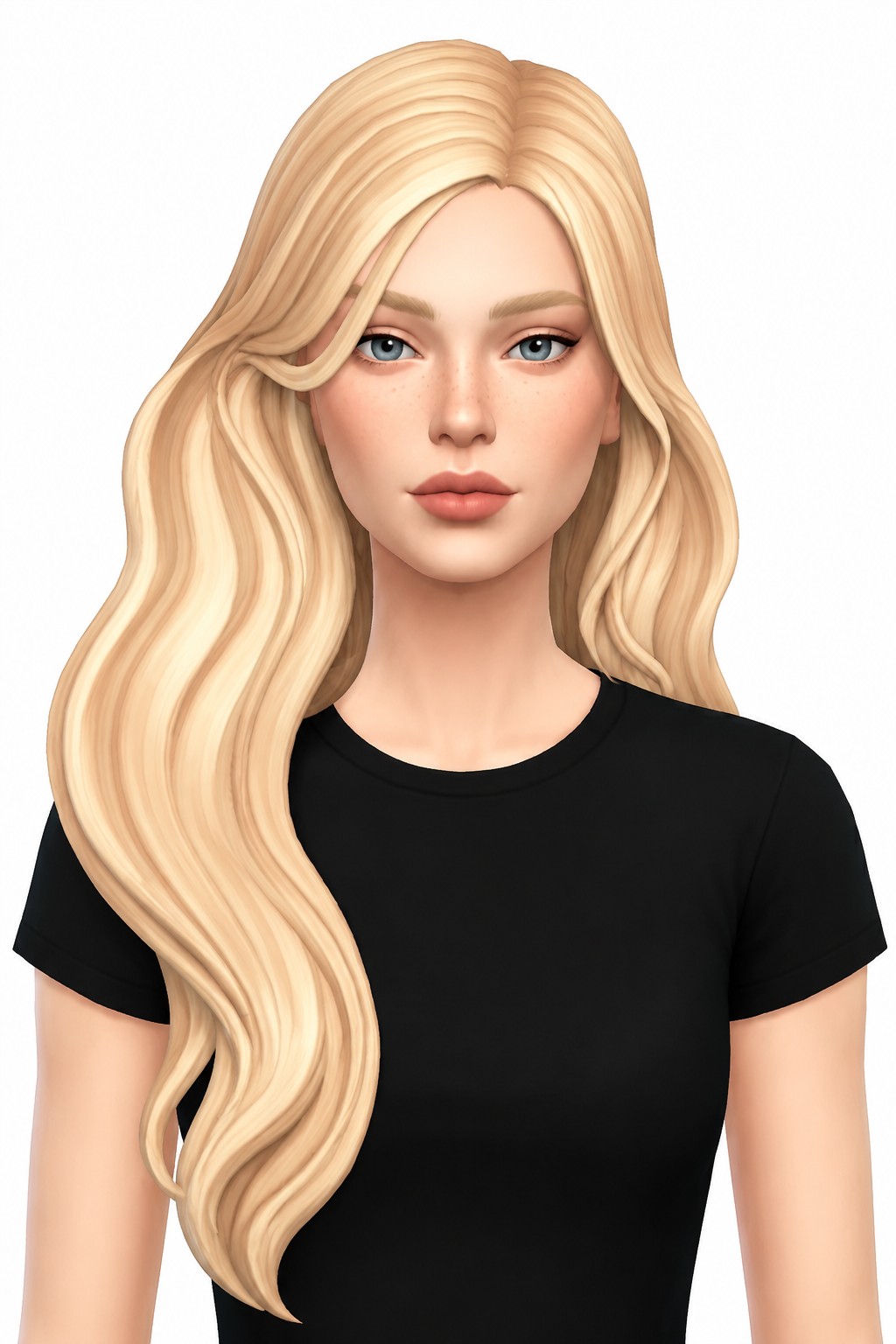 Hair Muriel custom content (CC) for Sims 4 by LamaLamaLove