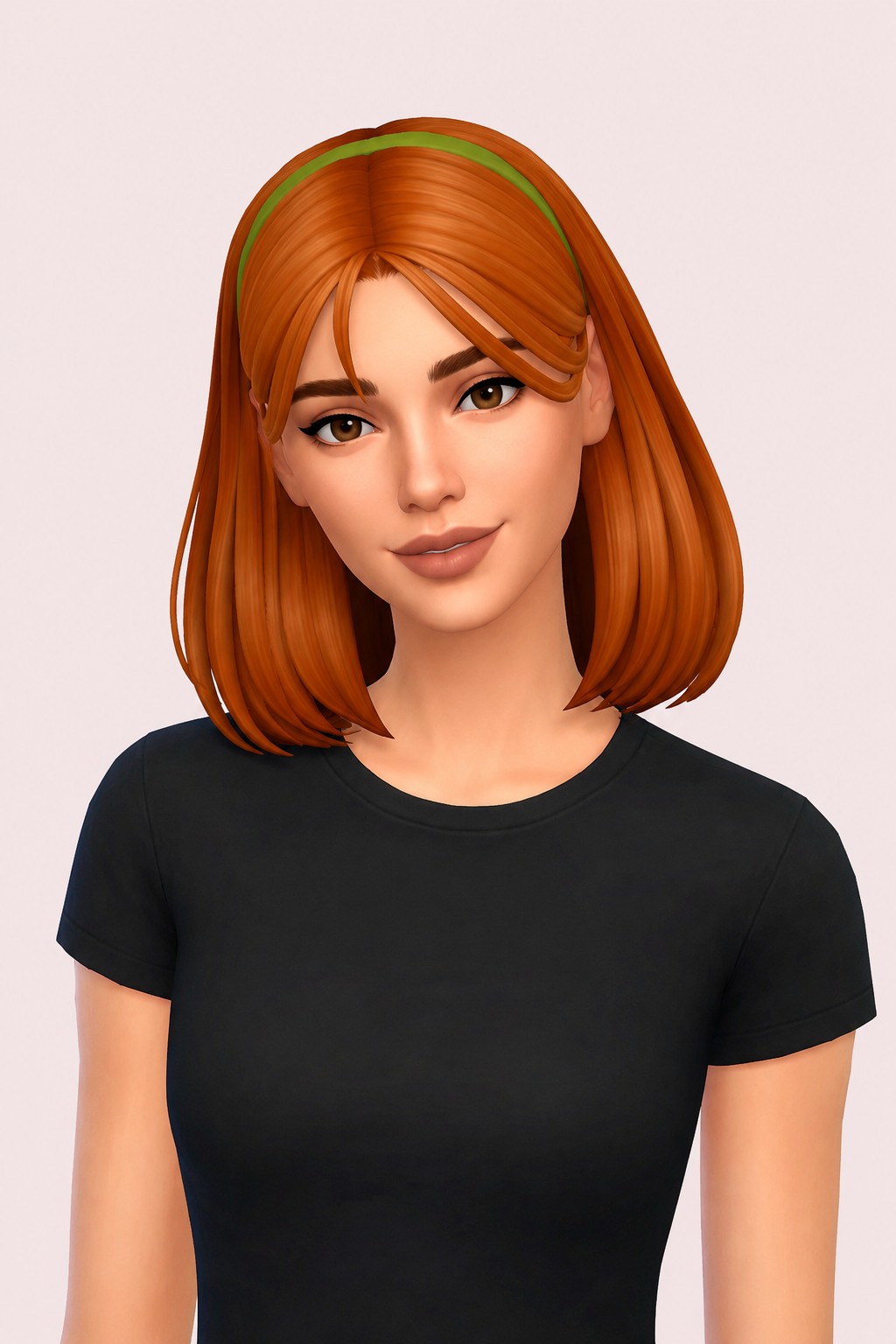 Hair Misti v3 custom content (CC) for Sims 4 by LamaLamaLove