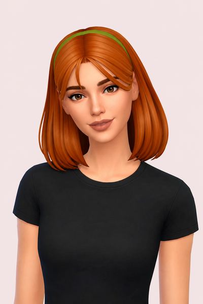 Hair Misti v3 custom content (CC) for Sims 4 by LamaLamaLove