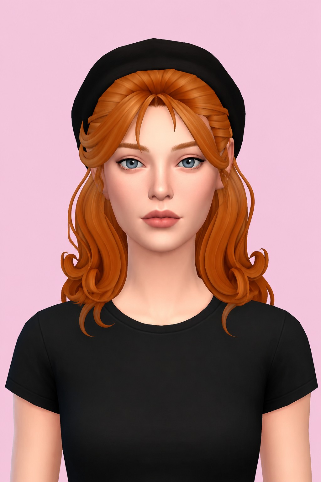 Hair Misti v1 custom content (CC) for Sims 4 by LamaLamaLove