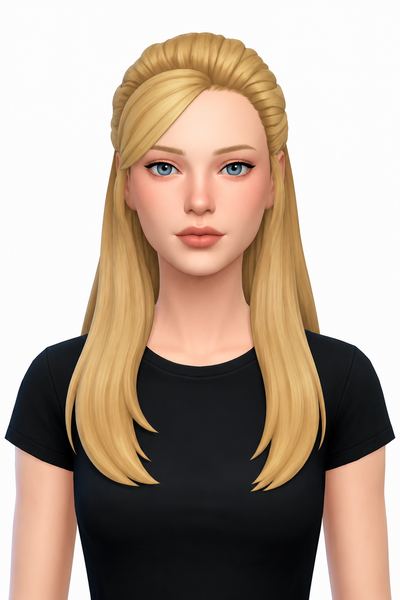 Barbie Hairstyles: Princess and Pauper (Gift) custom content (CC) for Sims 4 by LamaLamaLove