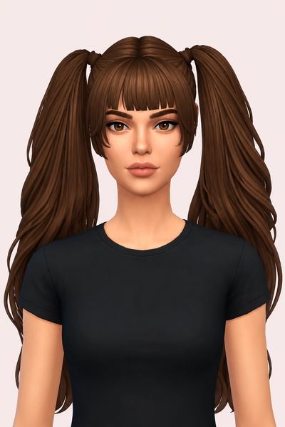 Hair Dottie custom content (CC) for Sims 4 by LamaLamaLove