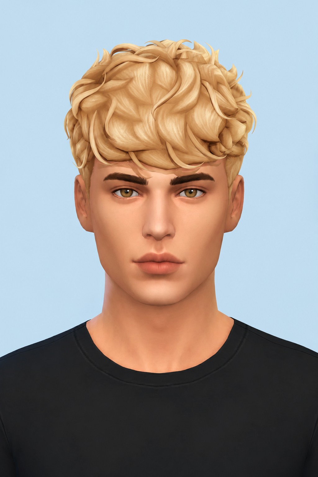 Westley Hair custom content (CC) for Sims 4 by johnnysims