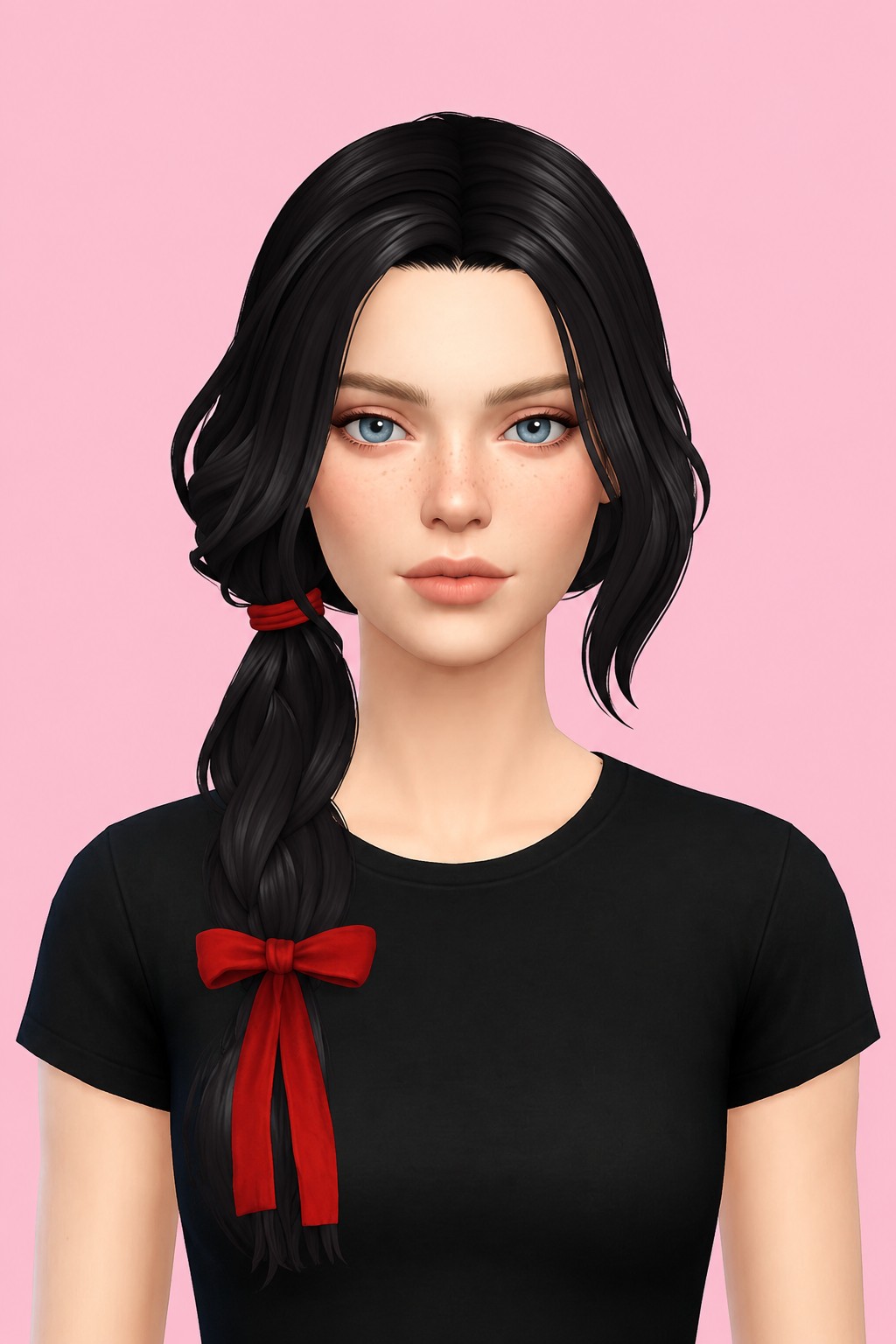 Hair Rosabel custom content (CC) for Sims 4 by LamaLamaLove