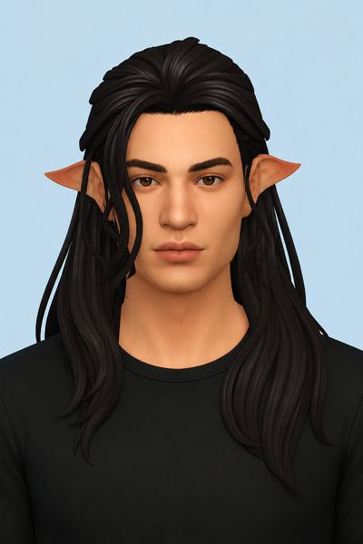 Hair Jaxx custom content (CC) for Sims 4 by LamaLamaLove