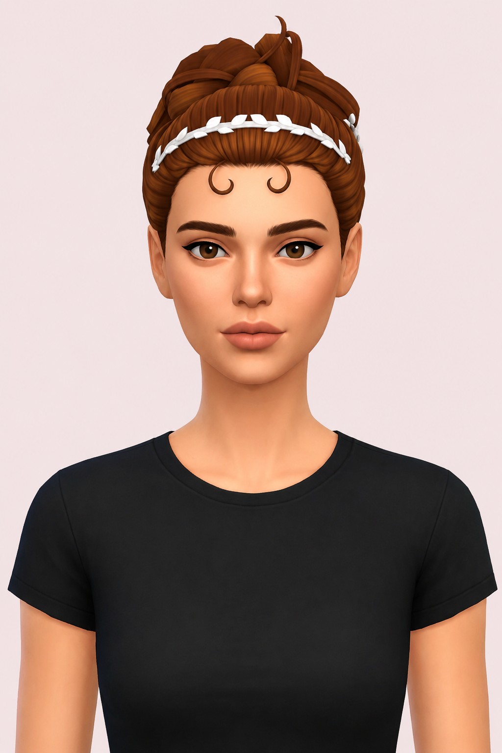 Hair Alyx custom content (CC) for Sims 4 by LamaLamaLove