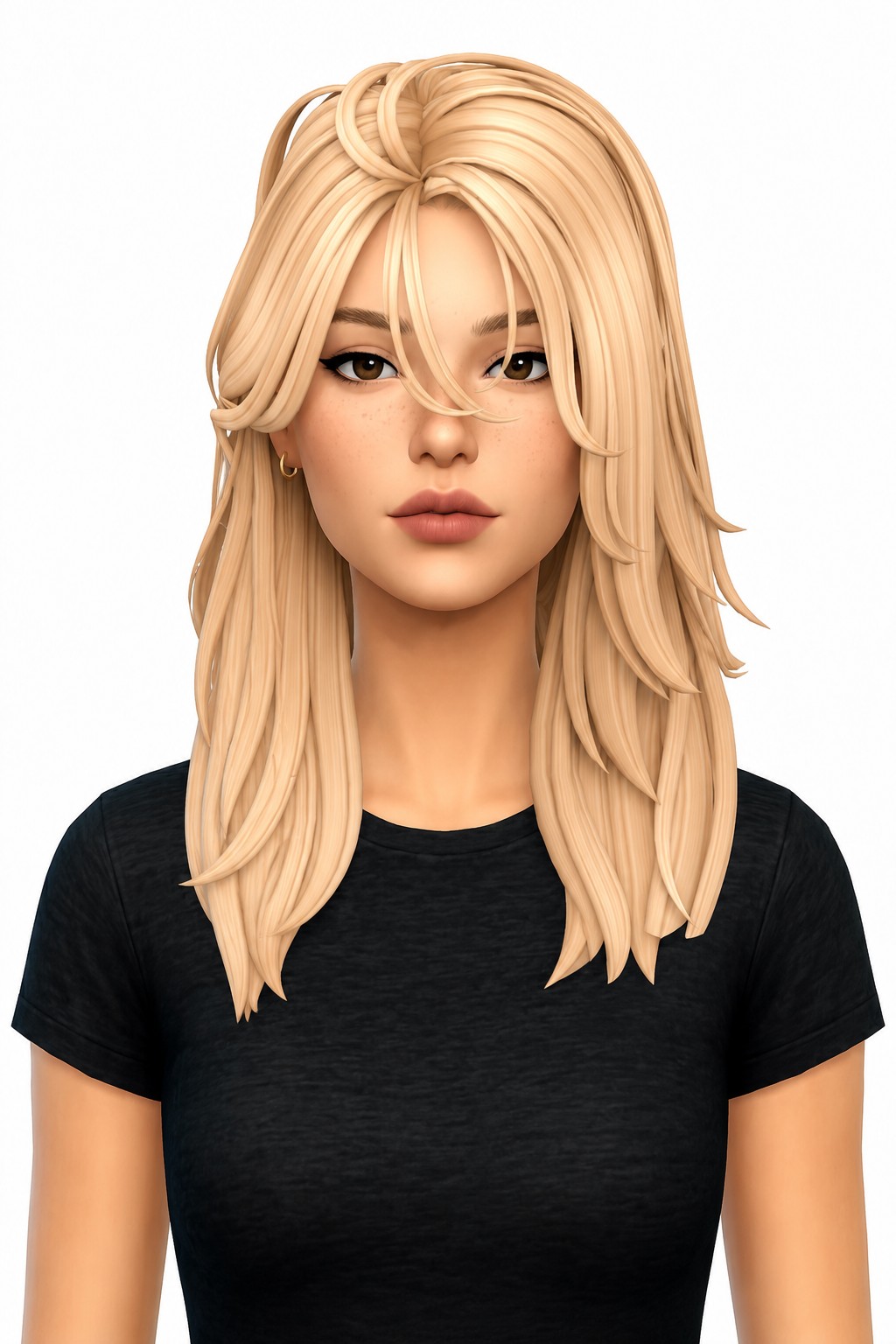 Hair Avonlea custom content (CC) for Sims 4 by LamaLamaLove