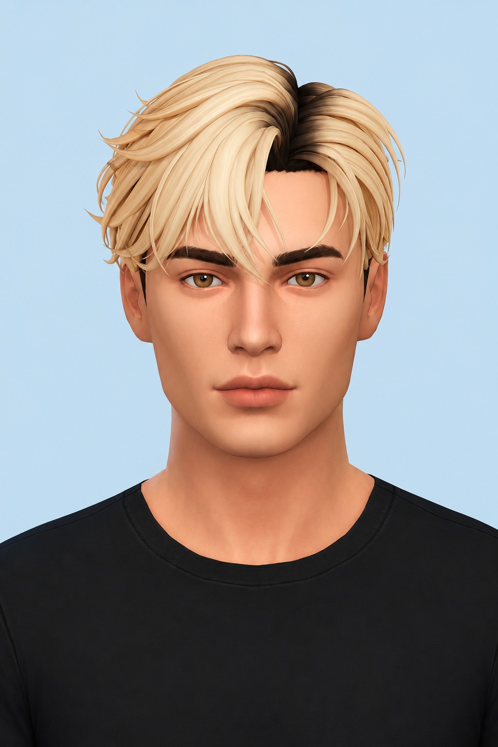 Maxwell Hair custom content (CC) for Sims 4 by johnnysims