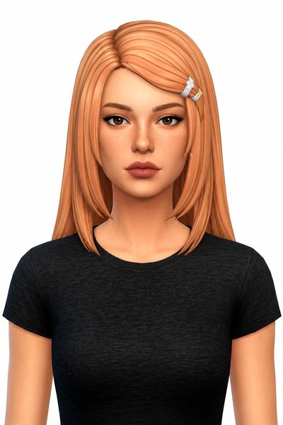 Hair Diana Lombard custom content (CC) for Sims 4 by LamaLamaLove