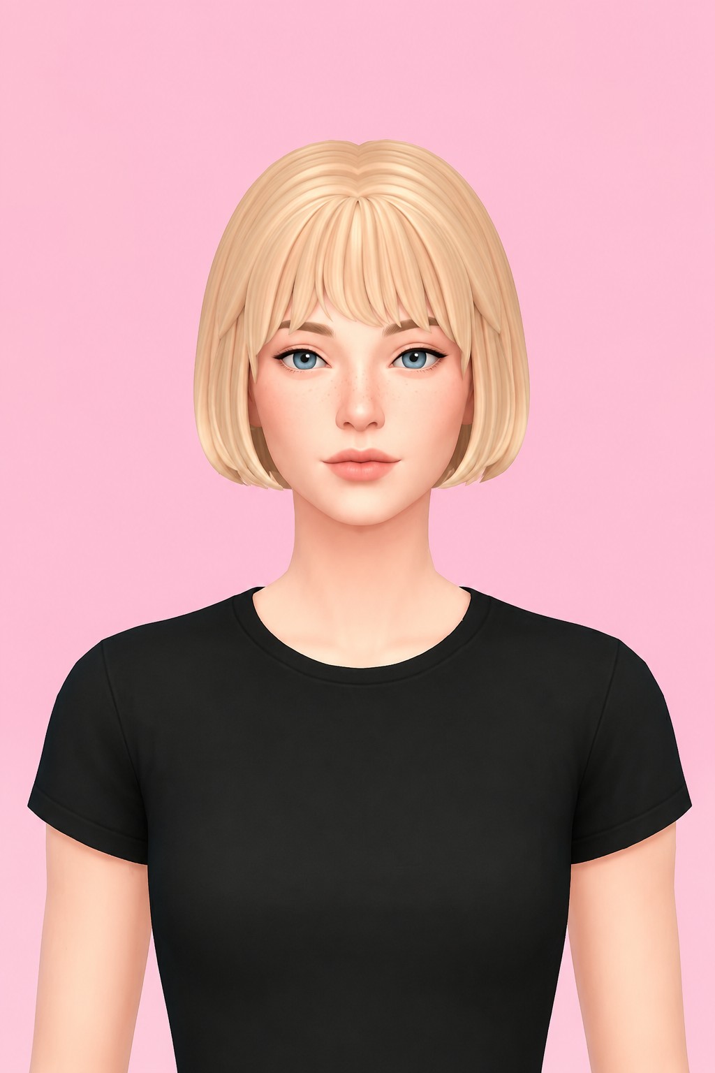 Hair Marissa custom content (CC) for Sims 4 by LamaLamaLove