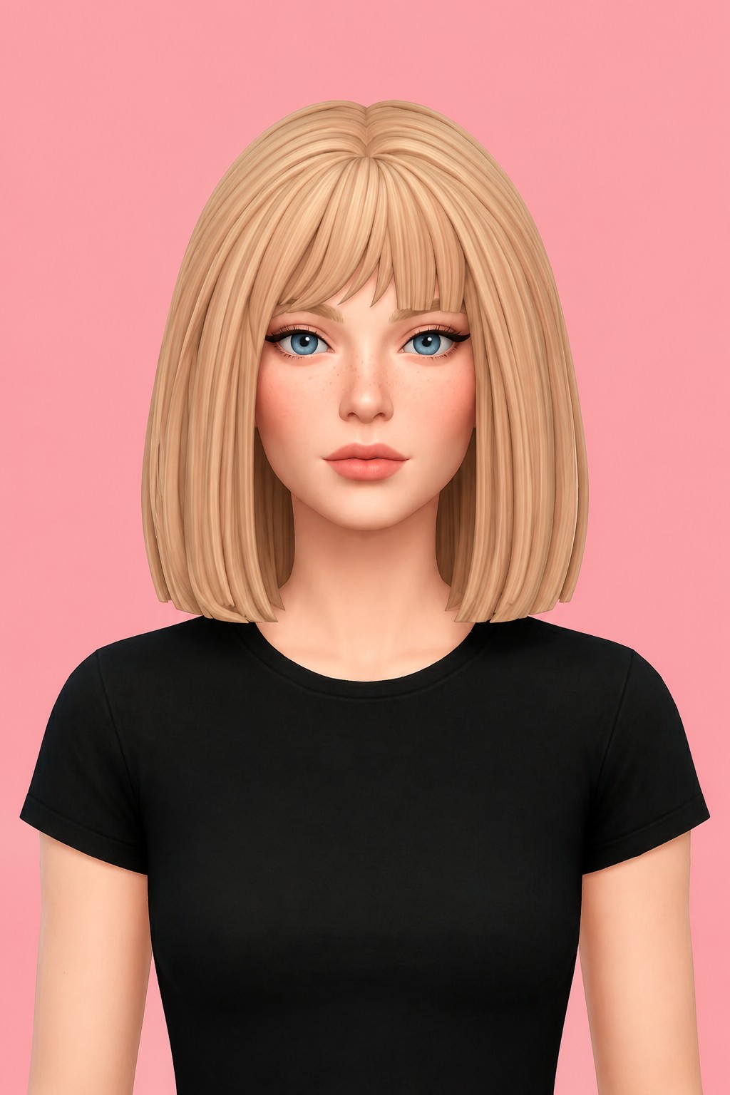 Hair Winter v2 custom content (CC) for Sims 4 by LamaLamaLove