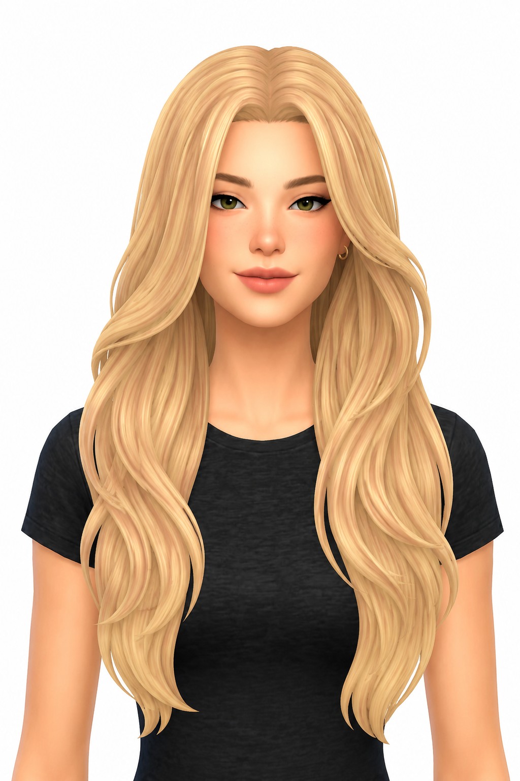 Hair Silvia custom content (CC) for Sims 4 by LamaLamaLove
