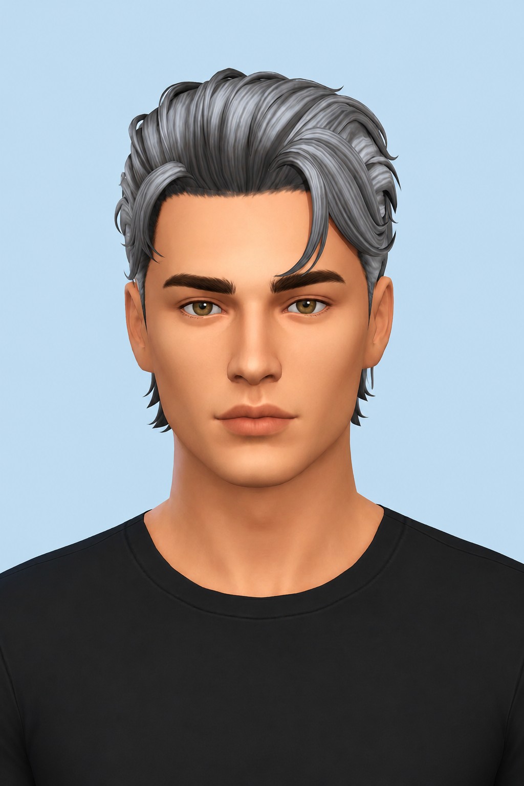 Sawyer Hair custom content (CC) for Sims 4 by johnnysims