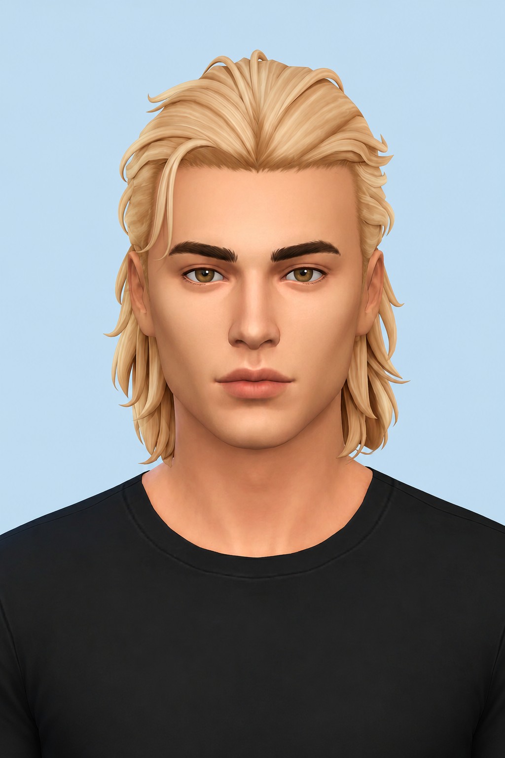 Morgan Hair custom content (CC) for Sims 4 by johnnysims