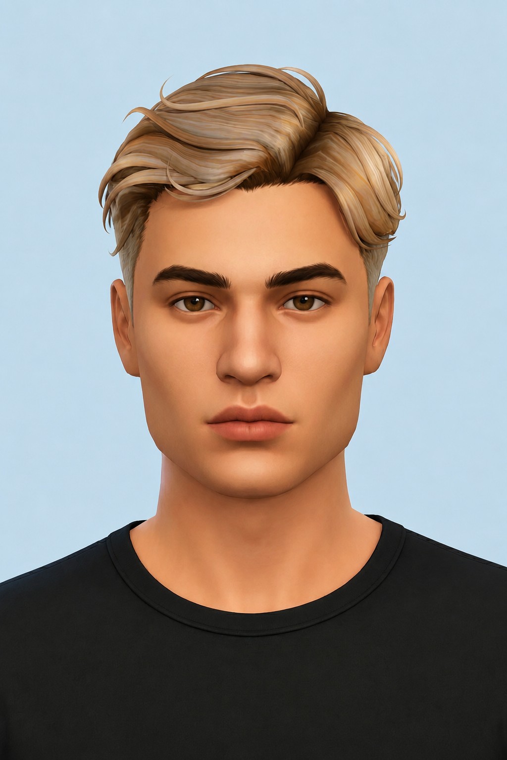Spencer Hair custom content (CC) for Sims 4 by johnnysims
