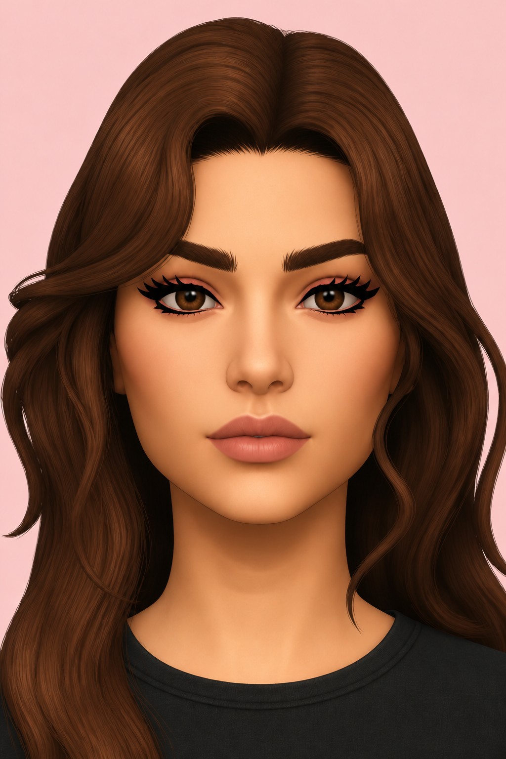 Glow Eyelashes custom content (CC) for Sims 4 by madlen