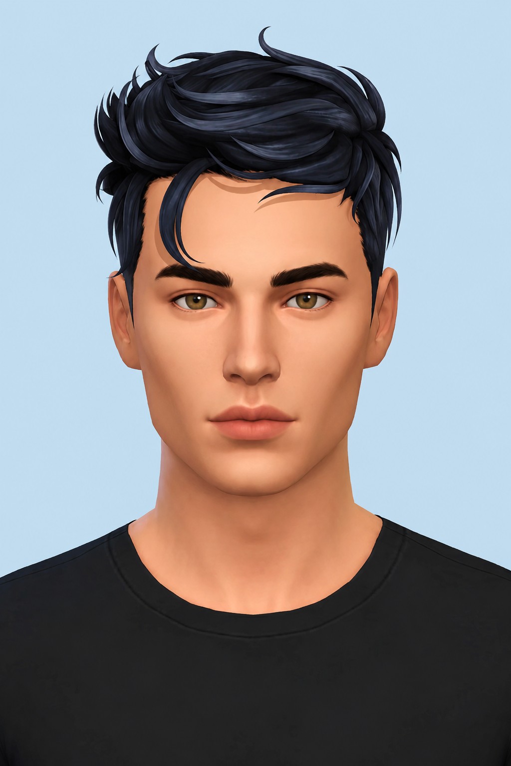 Richard Hair custom content (CC) for Sims 4 by johnnysims