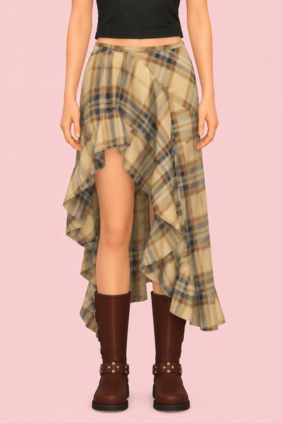 Collina Strada Florist Midi Skirt custom content (CC) for Sims 4 by charonlee