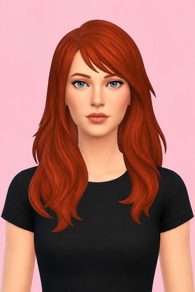 Beth Hair custom content (CC) for Sims 4 by kamiiri