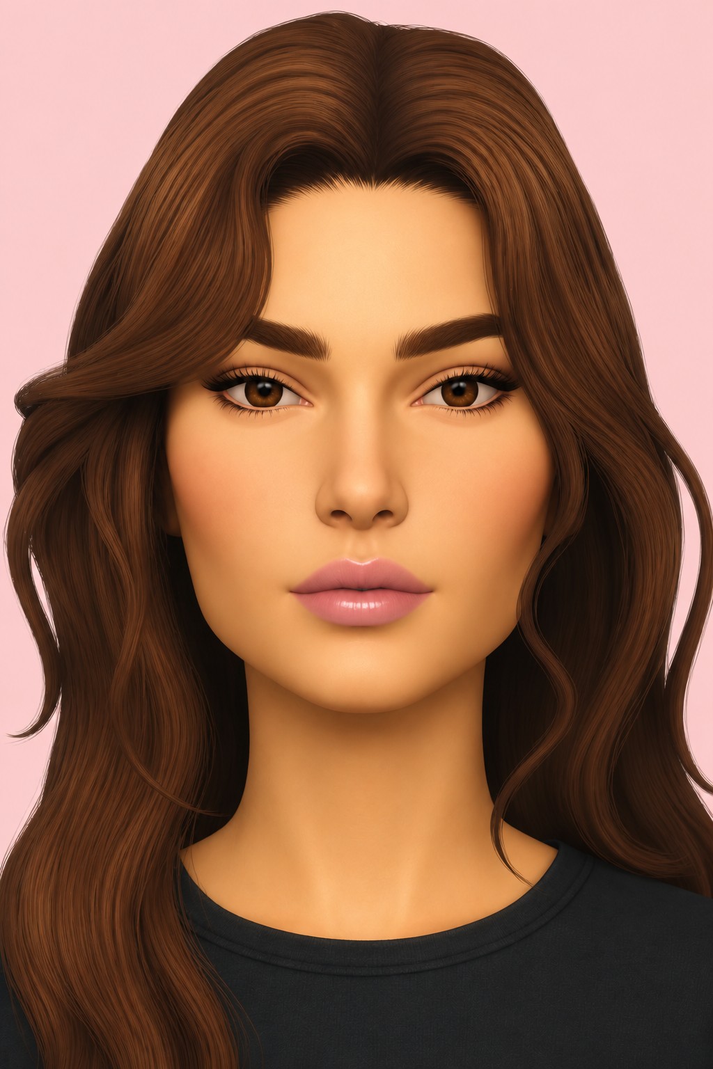 Lip N6 custom content (CC) for Sims 4 by eunosims