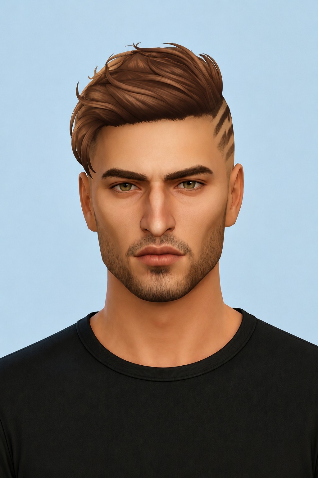 Jayson Hair (Revamped) custom content (CC) for Sims 4 by johnnysims