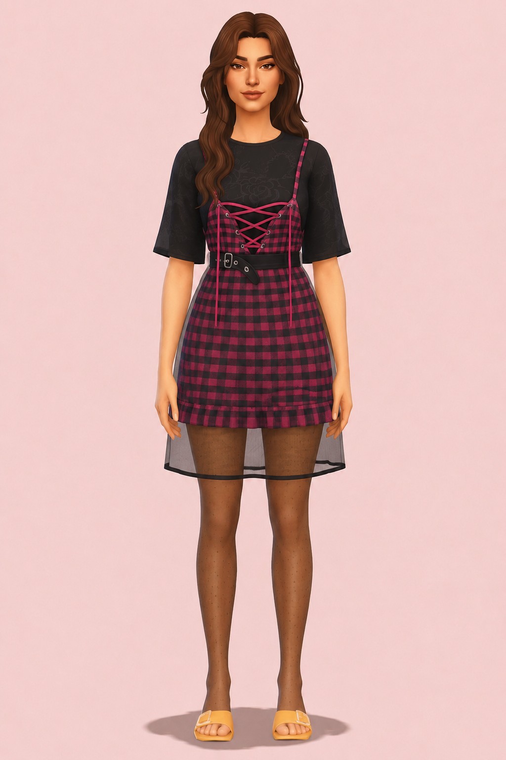 Void Dress custom content (CC) for Sims 4 by evellsims