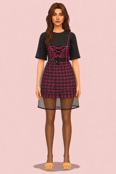 Void Dress custom content (CC) for Sims 4 by evellsims