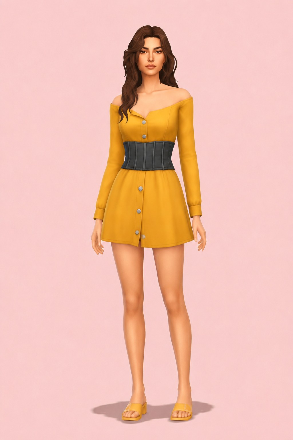 Daredevil Dress custom content (CC) for Sims 4 by greenllamas
