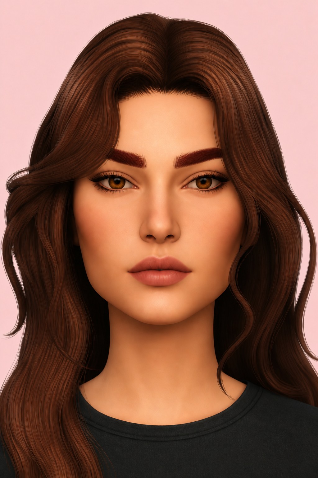 Eyebrow custom content (CC) for Sims 4 by pralinesims