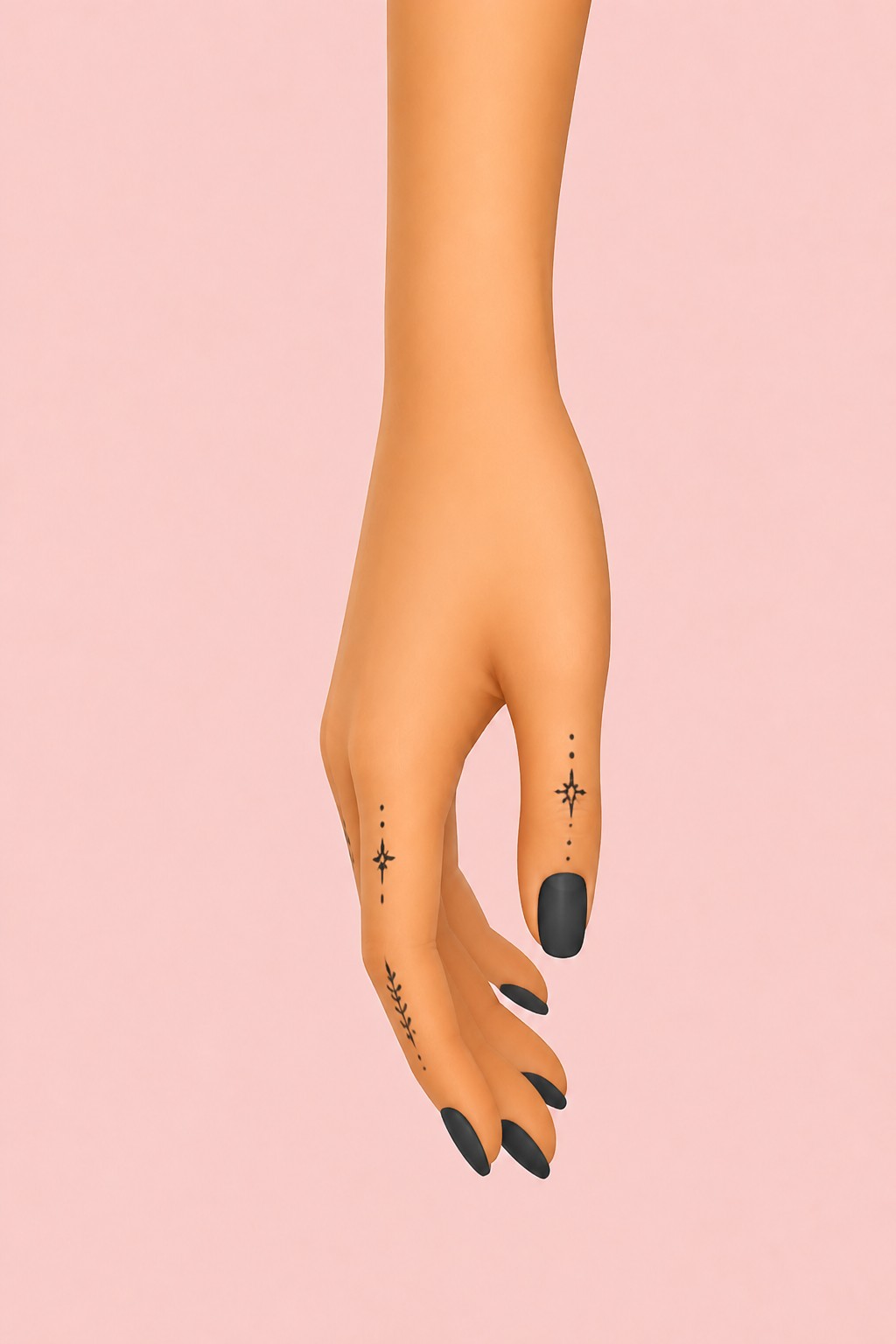 Goth Nails custom content (CC) for Sims 4 by nekochansimmer