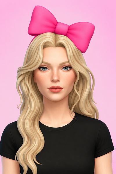 Melissa Bow custom content (CC) for Sims 4 by kamiiri