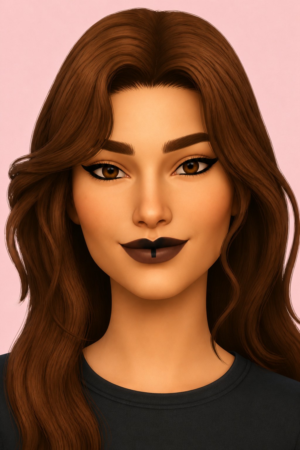 wolf lipstick custom content (CC) for Sims 4 by uxji