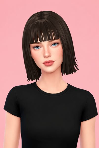 Natty hair custom content (CC) for Sims 4 by thekunstwollen
