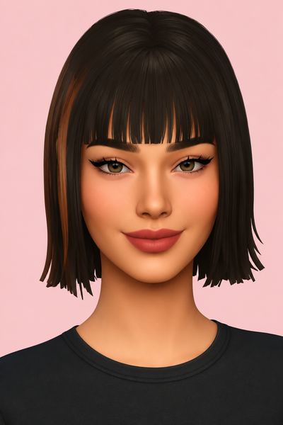 Natty higlights overlay custom content (CC) for Sims 4 by thekunstwollen