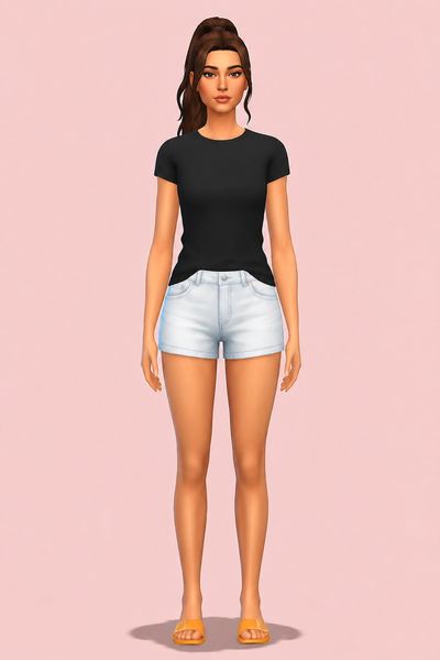 Siyeon's Style - Hi High Pony custom content (CC) for Sims 4 by yooniesim