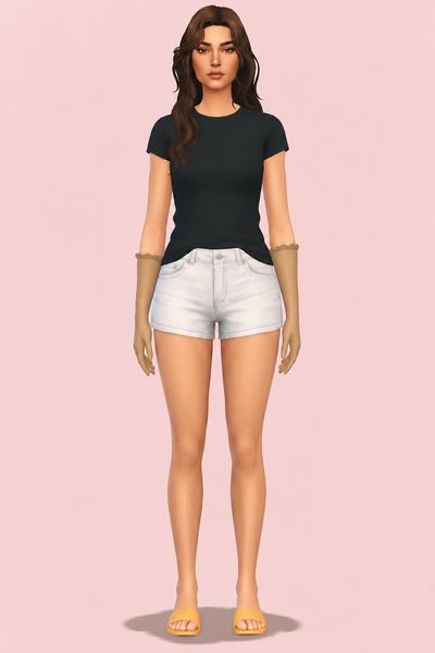 Cardigan Pajama OVERLAY custom content (CC) for Sims 4 by huien