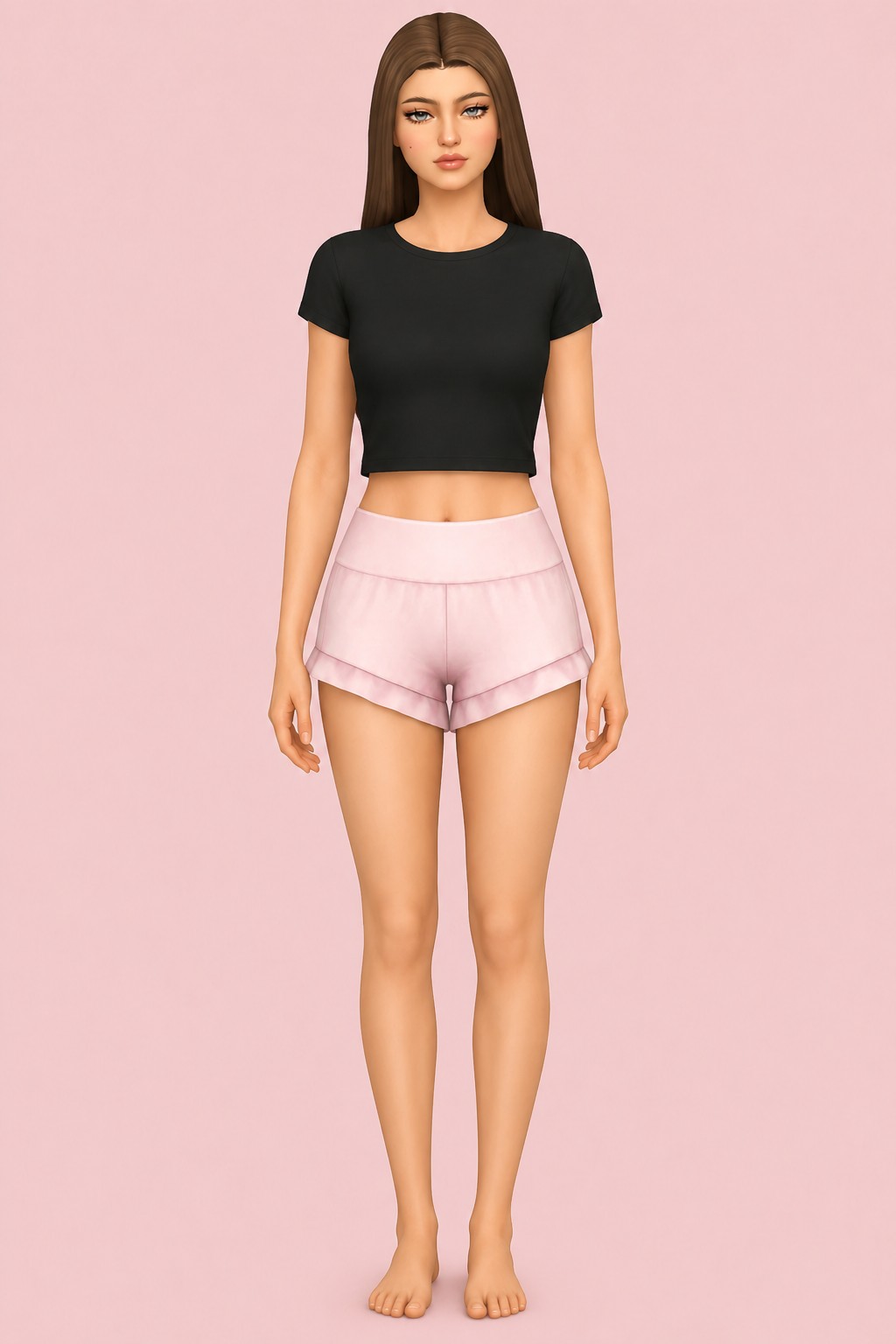 Marina Shorts custom content (CC) for Sims 4 by huien