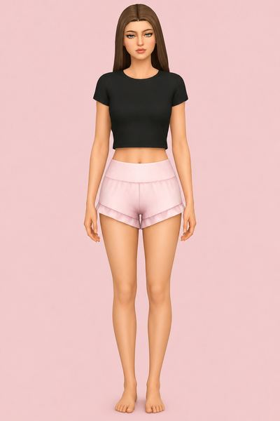 Marina Shorts custom content (CC) for Sims 4 by huien
