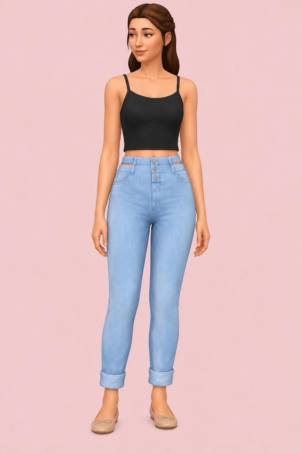 Golde Jeans custom content (CC) for Sims 4 by solistair