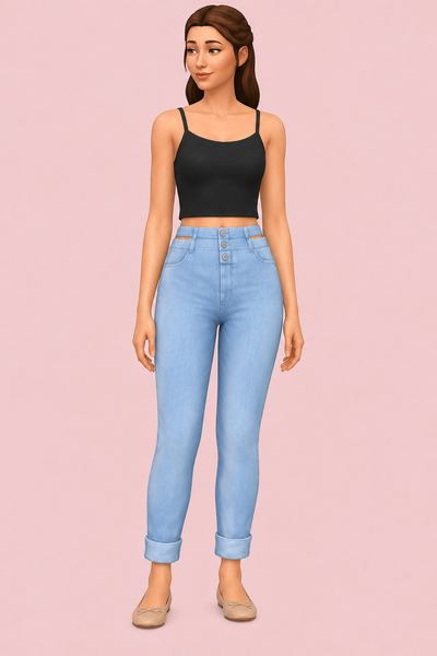 Golde Jeans custom content (CC) for Sims 4 by solistair