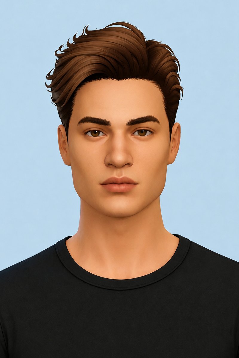 Jake Hair custom content (CC) for Sims 4 by johnnysims