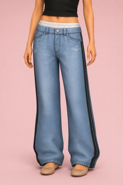 TOXIC JEANS custom content (CC) for Sims 4 by jellymoo