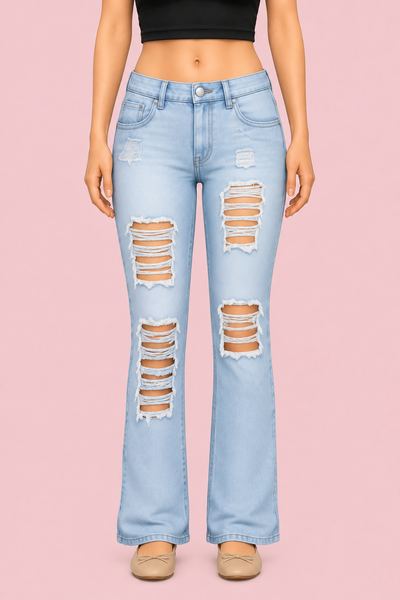Universe Acid Wash Denim custom content (CC) for Sims 4 by nucrests