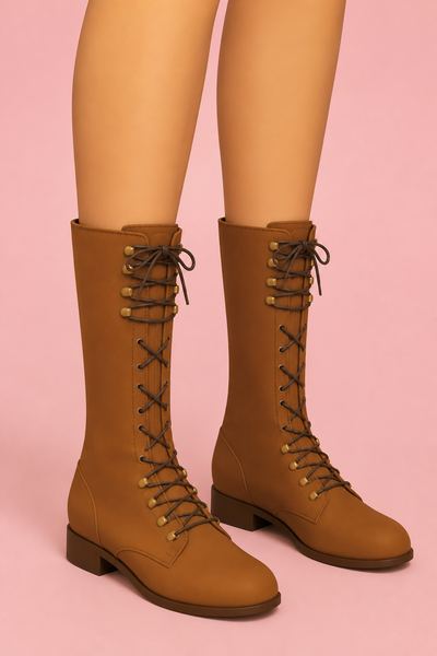 Lace Up Knee High Boots 01 custom content (CC) for Sims 4 by jiussims