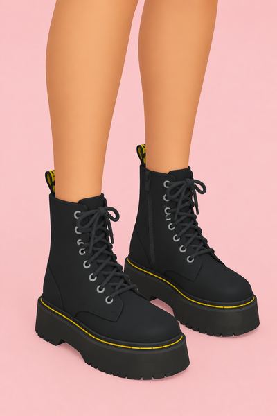 Dr.martens Jadon Platform Boots custom content (CC) for Sims 4 by charonlee