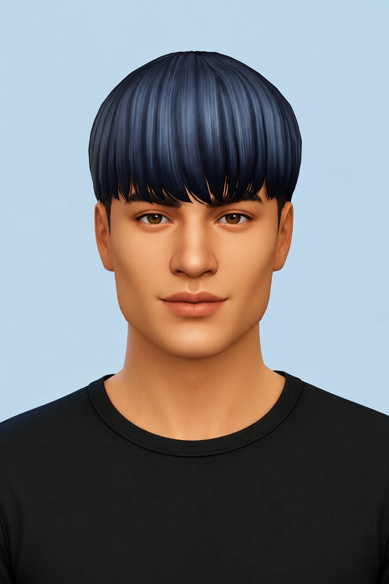 Blake Hair custom content (CC) for Sims 4 by johnnysims