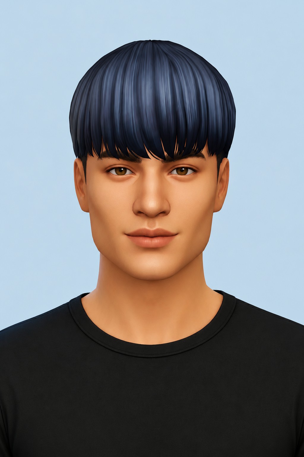 Blake Hair custom content (CC) for Sims 4 by johnnysims