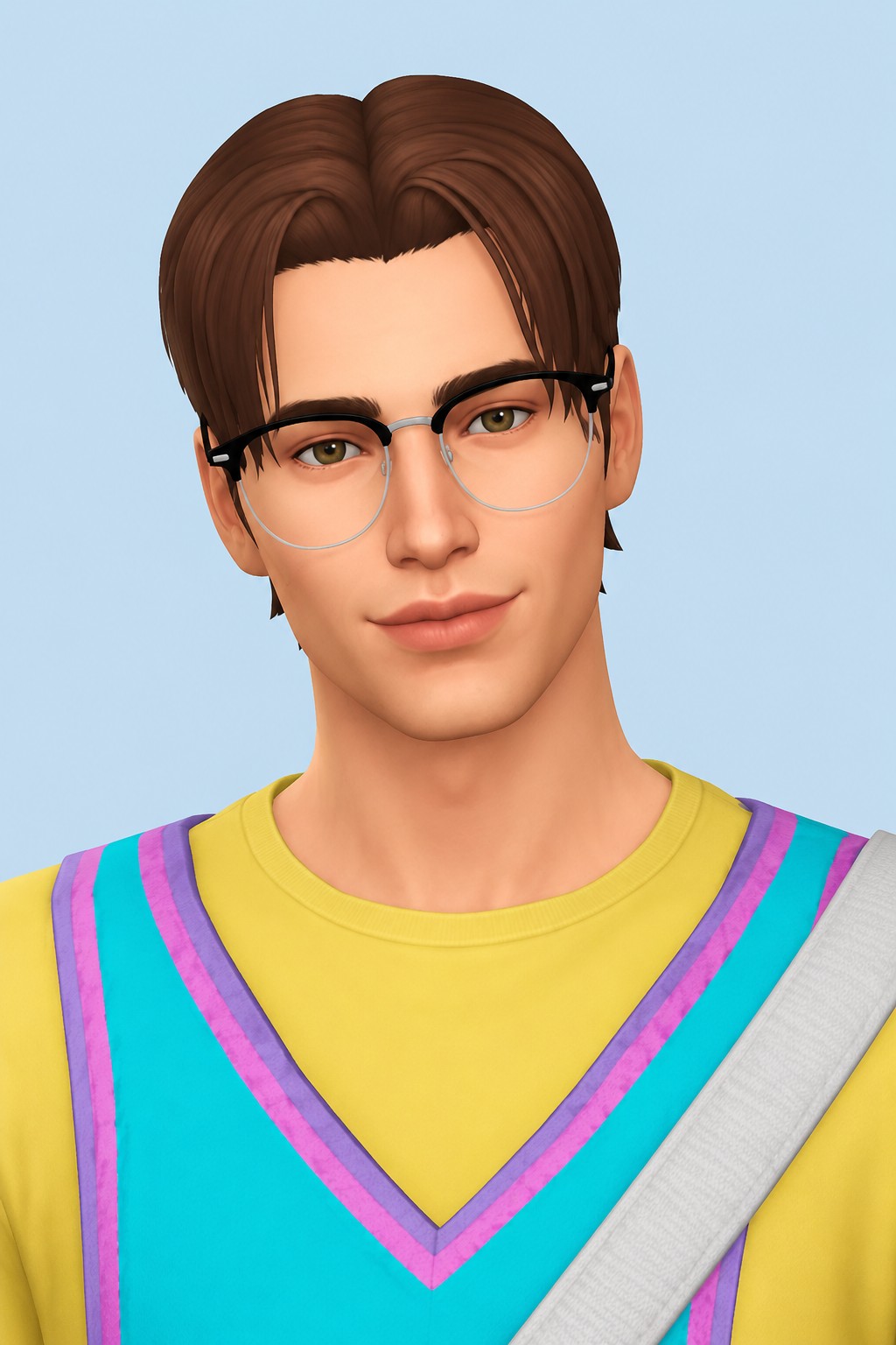 Dylan Hair custom content (CC) for Sims 4 by johnnysims
